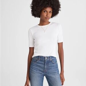 (Re)generative Cotton Ribbed Elbow-Sleeve Tee